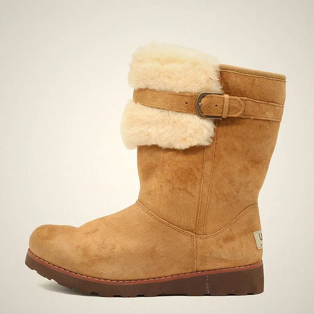 UGG Damen 1008857K Stiefel braun Wildleder Mittel Classic Winterstiefel EU 35