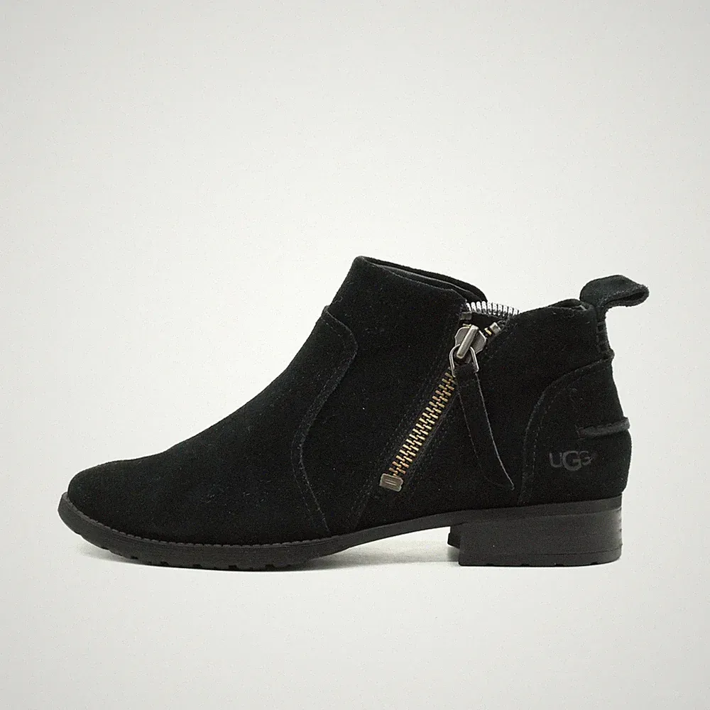 UGG Damen 1094889 Boots Schwarz Wildleder Kurzschaft Stiefeletten EU 39