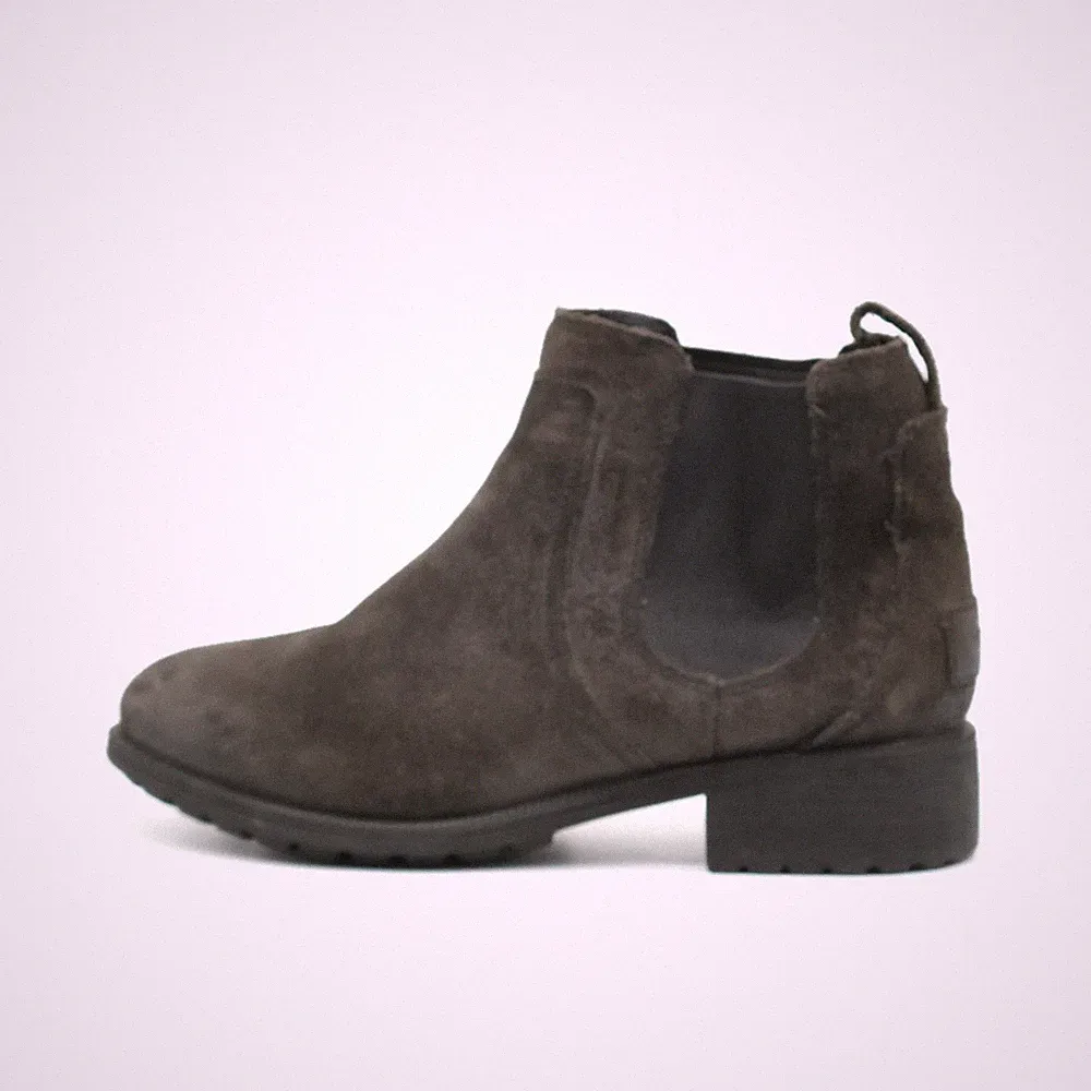 UGG Damen 1095150 Stiefel Braun Wildleder Knöchelhoch Chelsea Boots EU 37