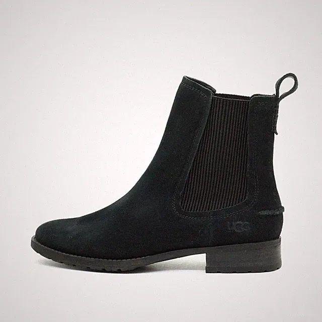 UGG Damen 1103728 Stiefelette Schwarz Wildleder Knöchelhoch Chelsea Boots EU 36