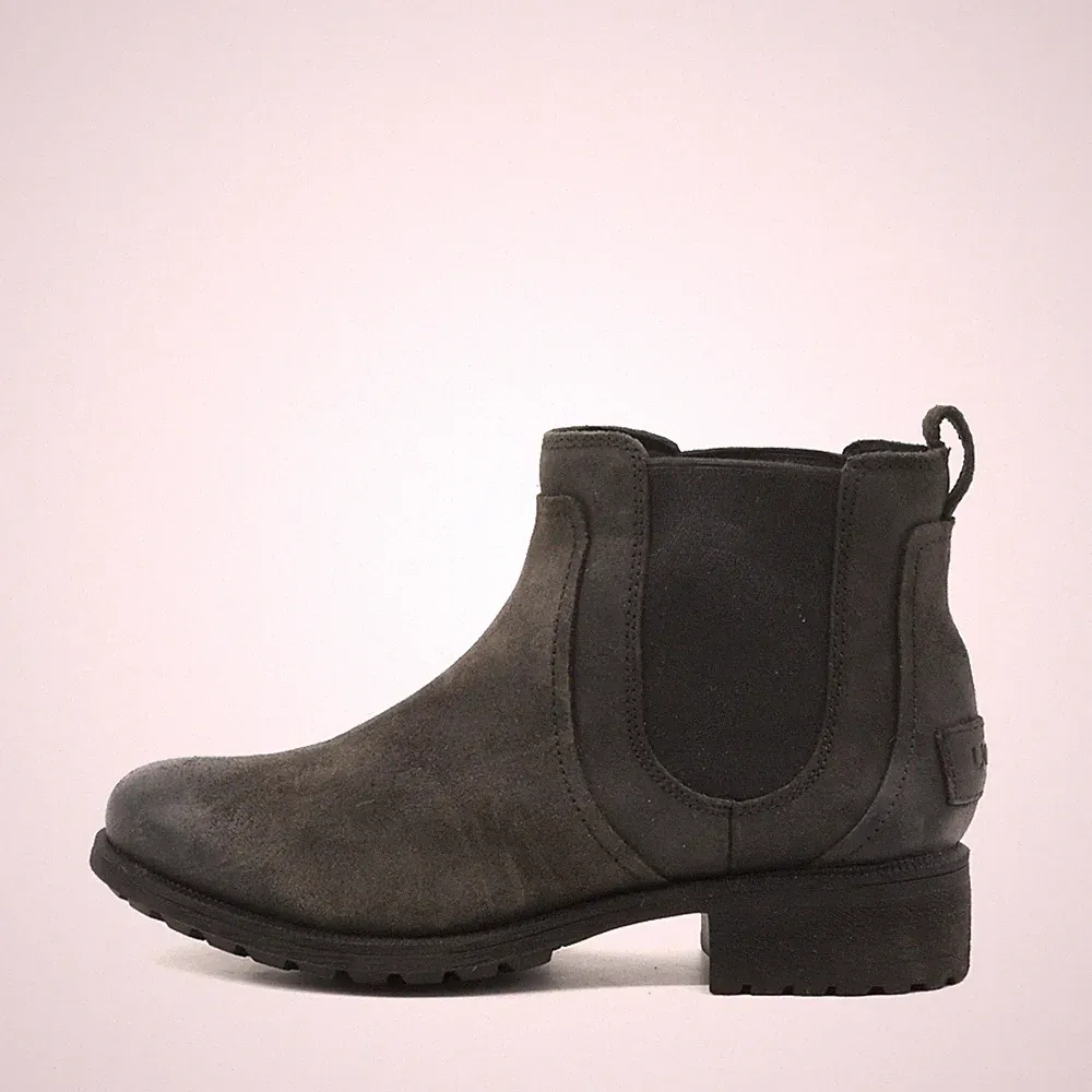 UGG Damen Chelsea Stiefel Grau Wildleder Komfort Chelsea-Stiefel EU 38