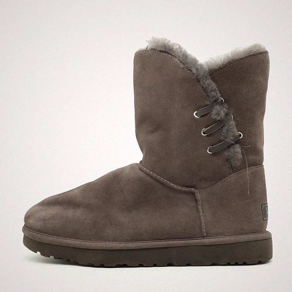 UGG Damen Classic Boots Braun Wildleder Mittel Warmfutter Winterstiefel EU 42