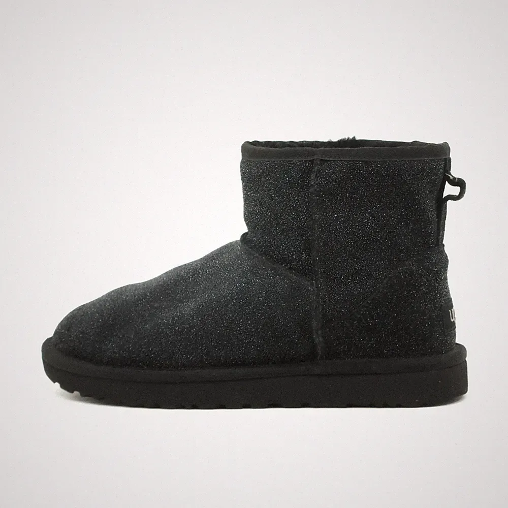 UGG Damen Classic Mini Winterstiefel Schwarz Knöchelhoch Stiefeletten EU 38