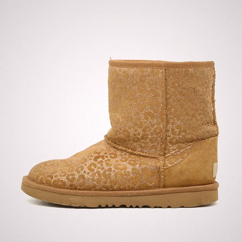UGG Damen Classic Short Stiefel Gold Braun Wildleder, Warm Winterstiefel EU 38