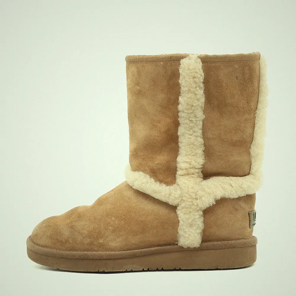 UGG Damen Classic Stiefel Braun Veloursleder High-Top warm, bequem EU 39