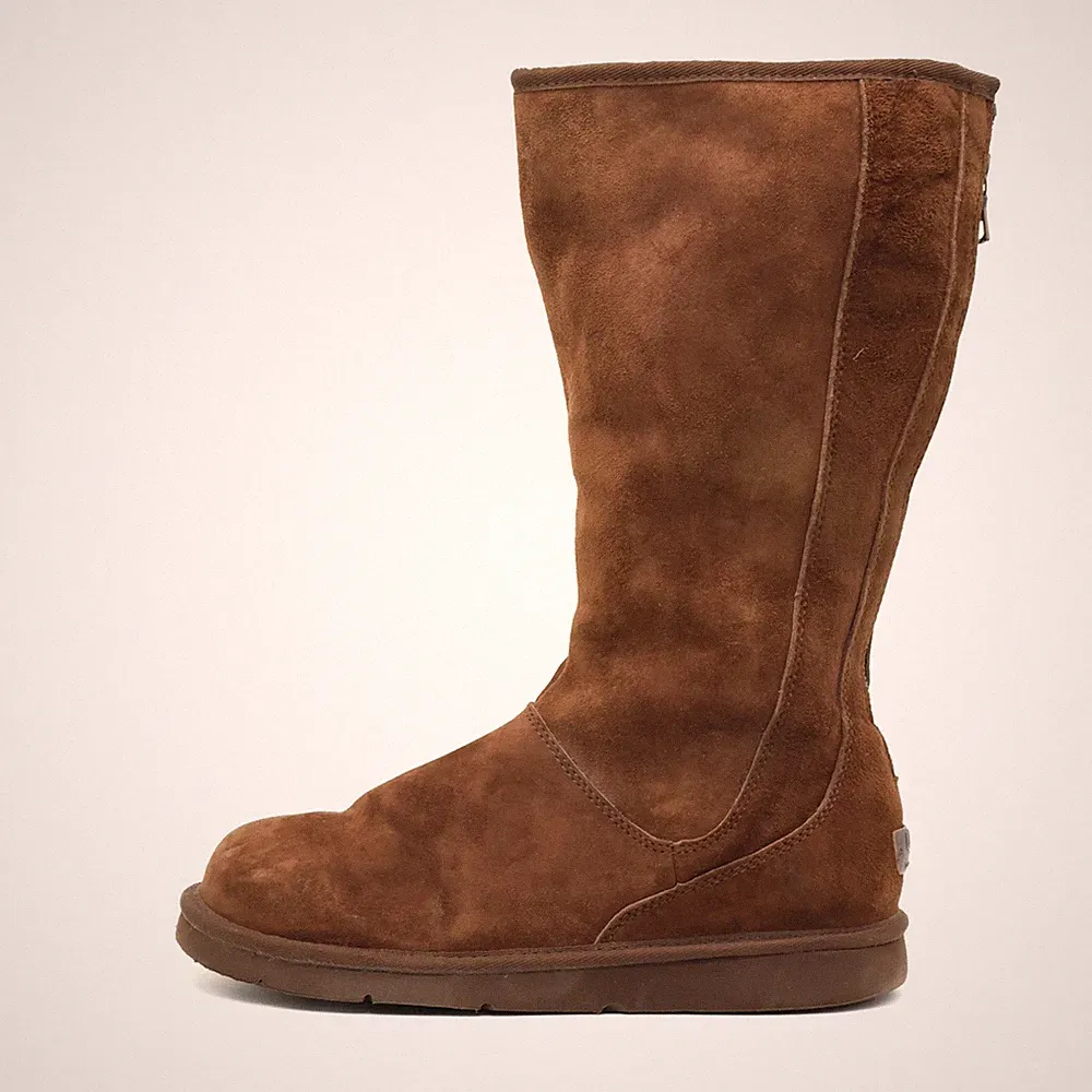 UGG Damen Classic Tall Stiefel braun Wildleder Kniehoch Gefüttert EU 42