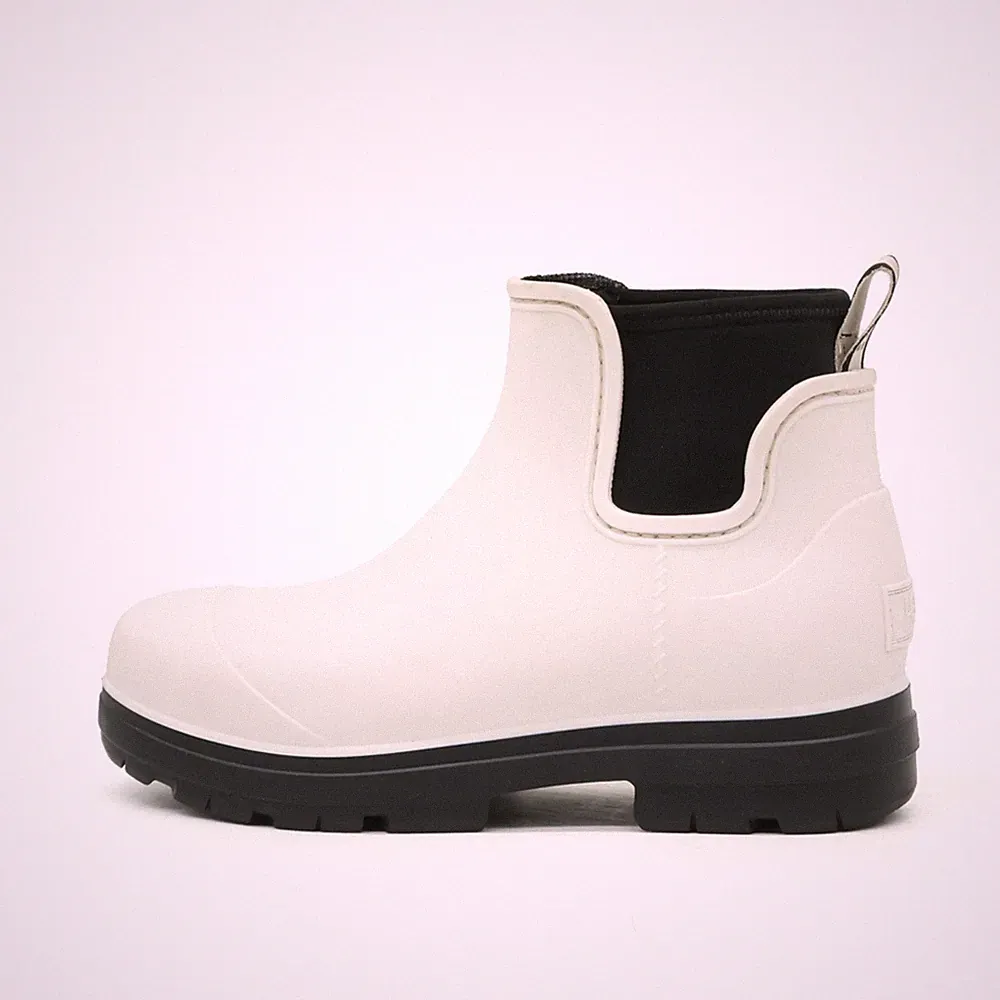 UGG Damen Regen Chelsea Boot Stiefel Weiß Synthetik Rutschfest Boots EU 39