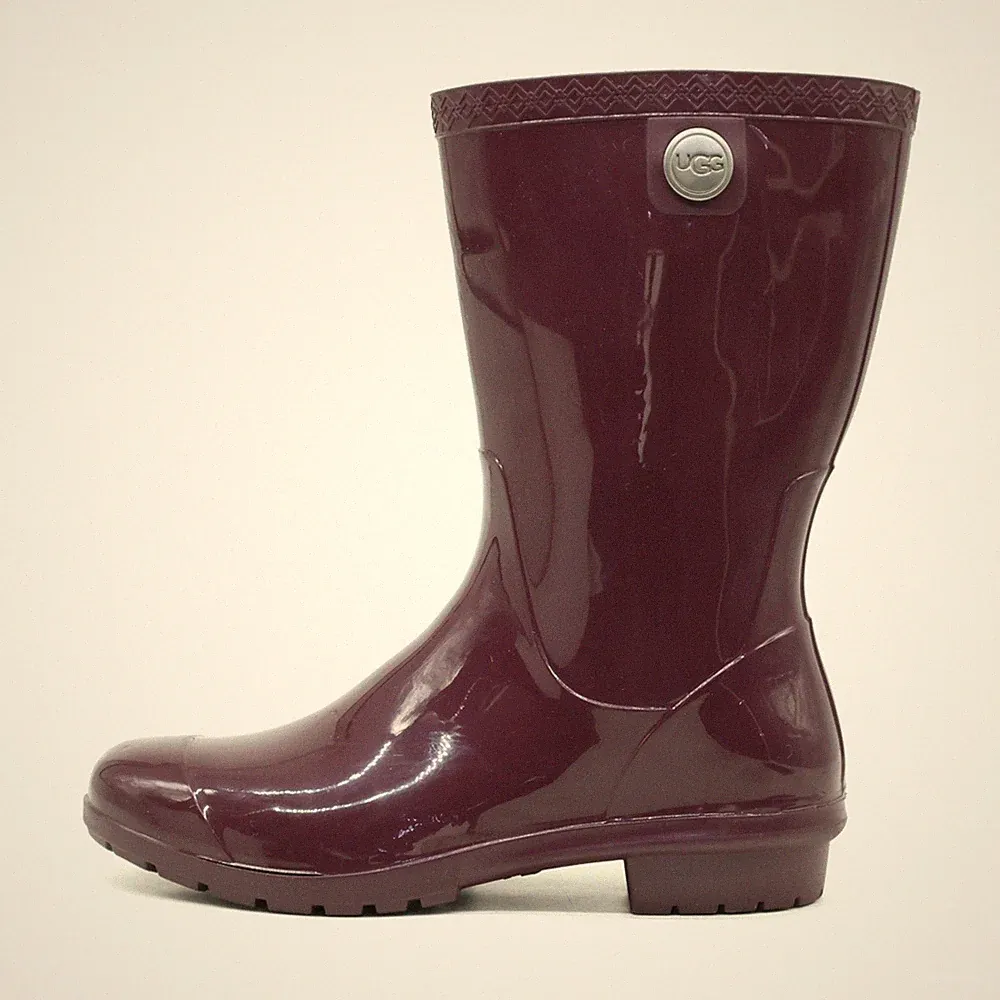 UGG Damen Regenstiefel Gummistiefel Stiefel Lila Gummi Rutschfest Boots EU 38