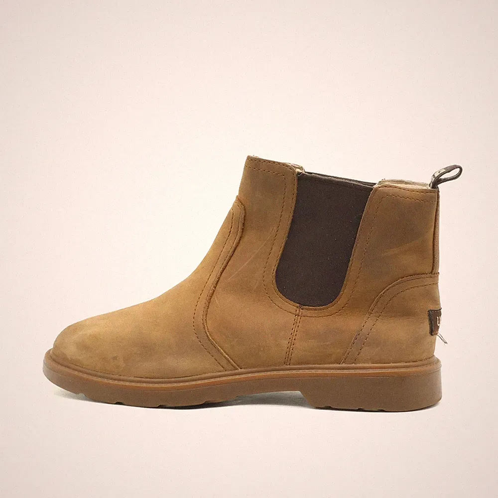 UGG Damen S/ 1112455K Stiefeletten Braun Leder Knöchelhoch Chelsea Boots EU 37