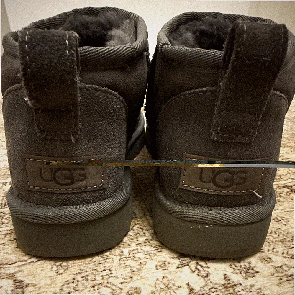 UGG Damen Stiefeletten/Boots Wildleder Grau Lammfell gefüttert EU 37 US 6
