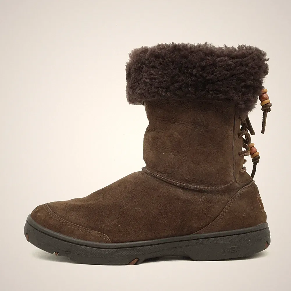 UGG Damen Ultimate Bind Stiefel braun Wildleder Australia Winterstiefel EU 42