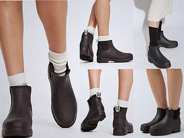 UGG Droplet Ankle Rain-Boots Shoes Rubber Clogs Slip-On Schuhe Regenstiefel 41