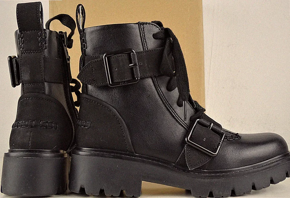 UGG W NOE BOOT 1104731 Bootie Stiefel Damen Boots Leder Black Gr.36 NEU + KARTON