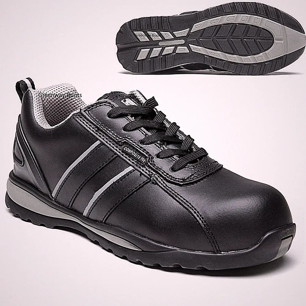 ULTRALEICHTE DAMENSCHUHE SICHERHEITSVERBUNDWERKSTOFF ZEHENKAPPE ARBEIT SPORTSCHUHE GRÖSSE