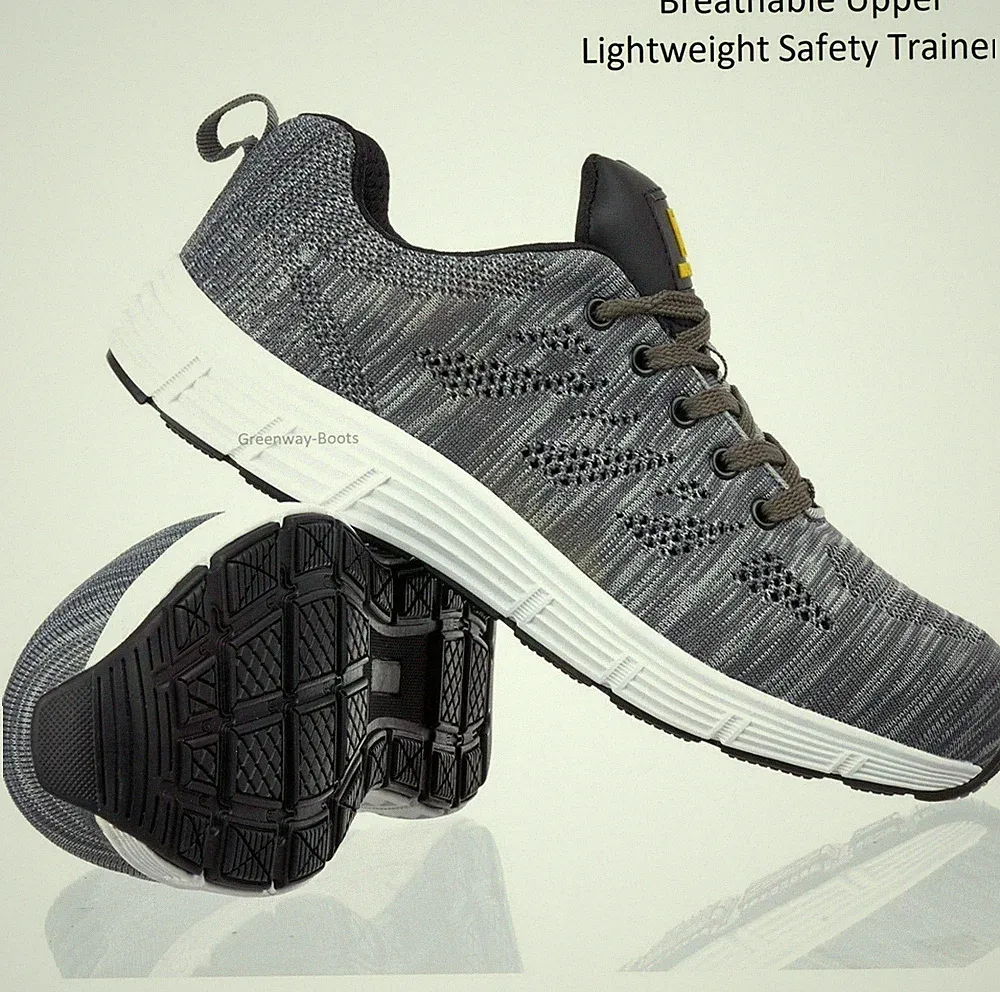 ULTRALEICHTE HERREN ARBEIT STAHLKAPPE SICHERHEIT DAMEN SNEAKER STIEFEL GR.