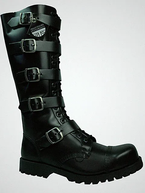 Underground Shoes England Rangers Springerstiefel 20-Loch Boot Schnallen 5104