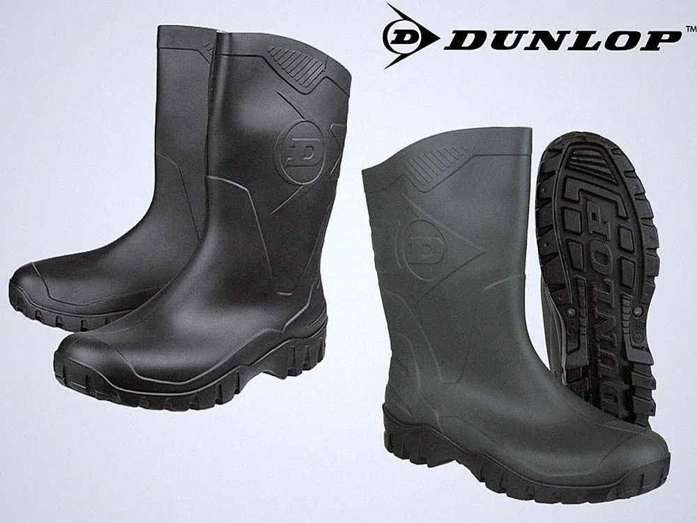 Unisex Dunlop DEE Gummistiefel kurz halblang Gummistiefel WEITE WADE 4-12 UK