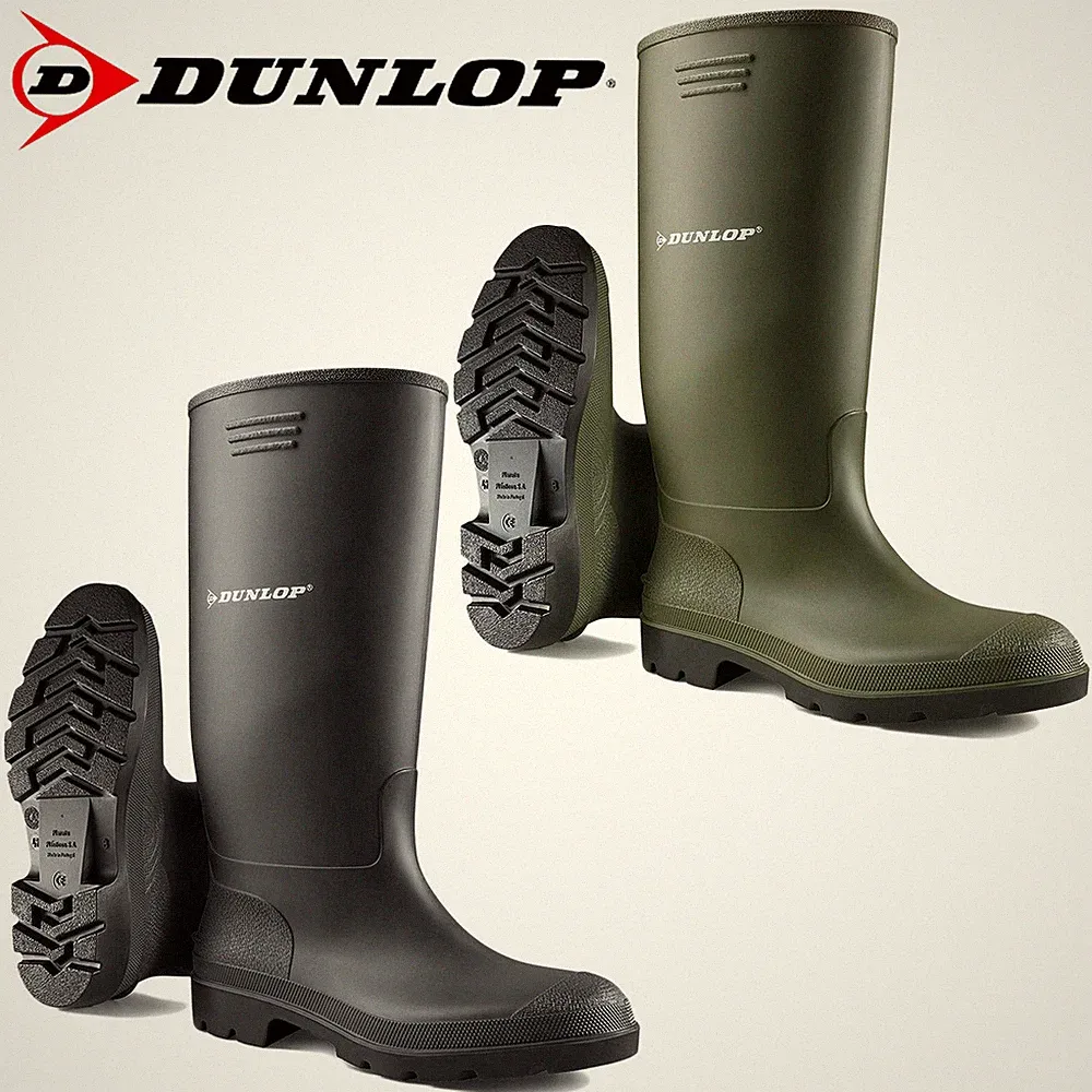 UNISEX DUNLOP GUMMISTIEFEL STIEFEL GUMMISTIEFEL WASSERDICHT SCHNEE REGEN GUMMI ARBEITSSCHUHE