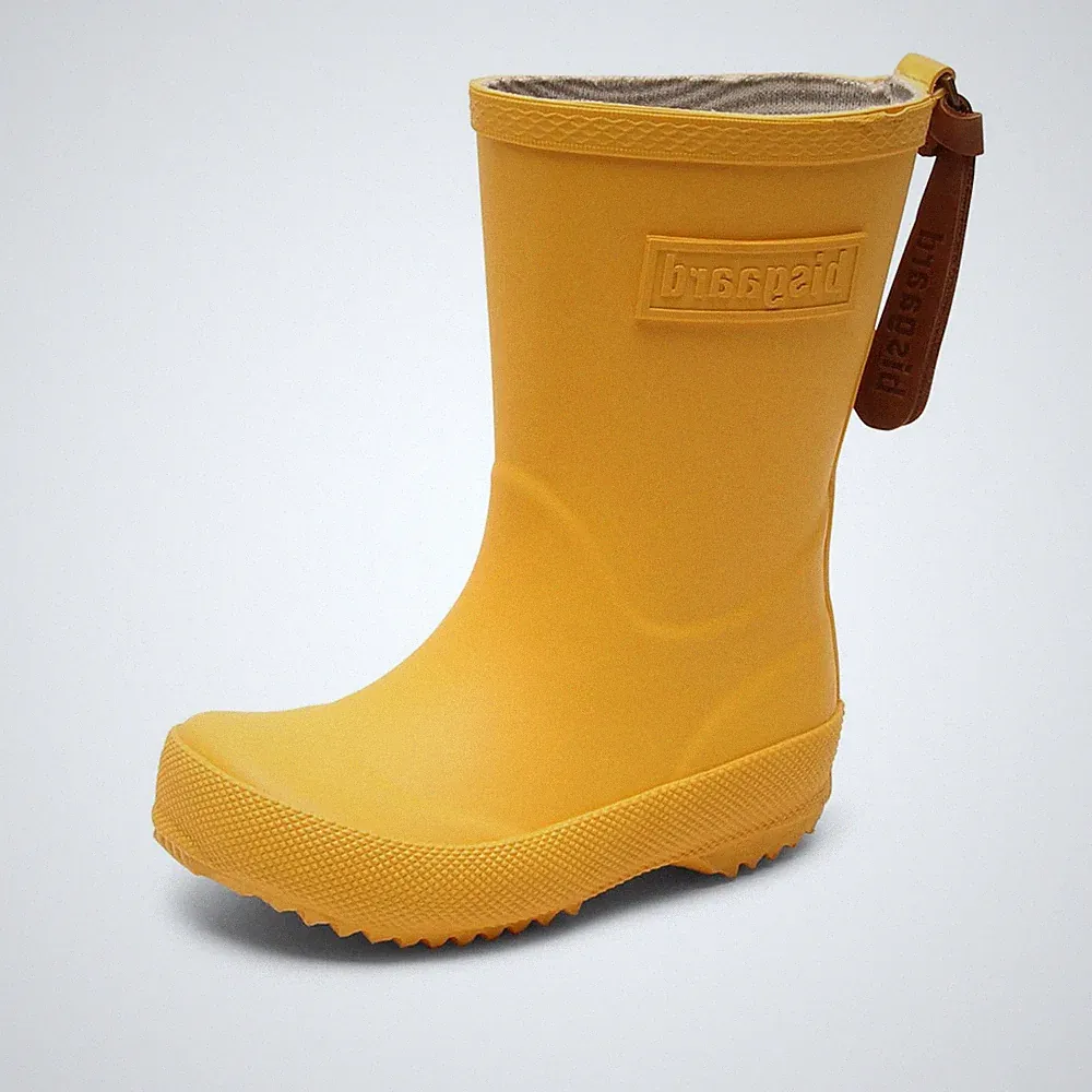 Unisex Kinder Basic Rubber Gummistiefel, Gelb, 33 EU