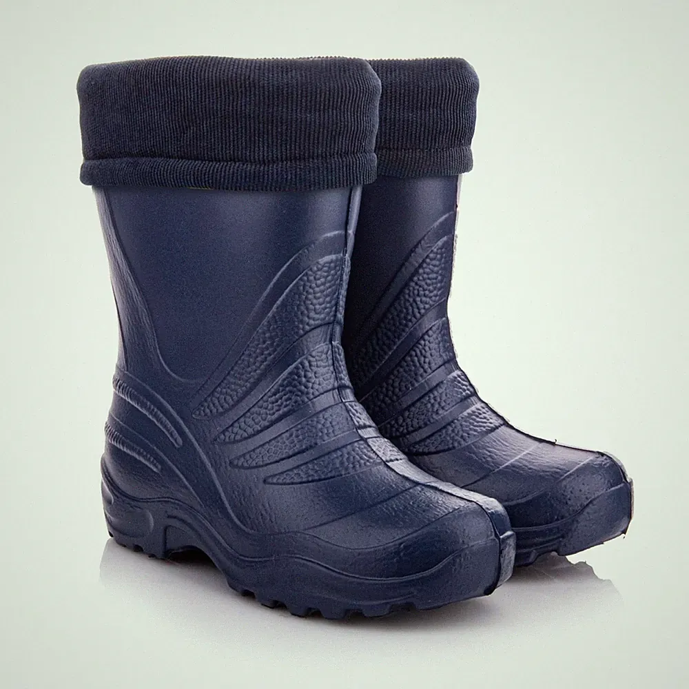 Unisex Kinder EVA Gummistiefel Gefüttert Leichte Warme Regenstiefel Jungen Mä...