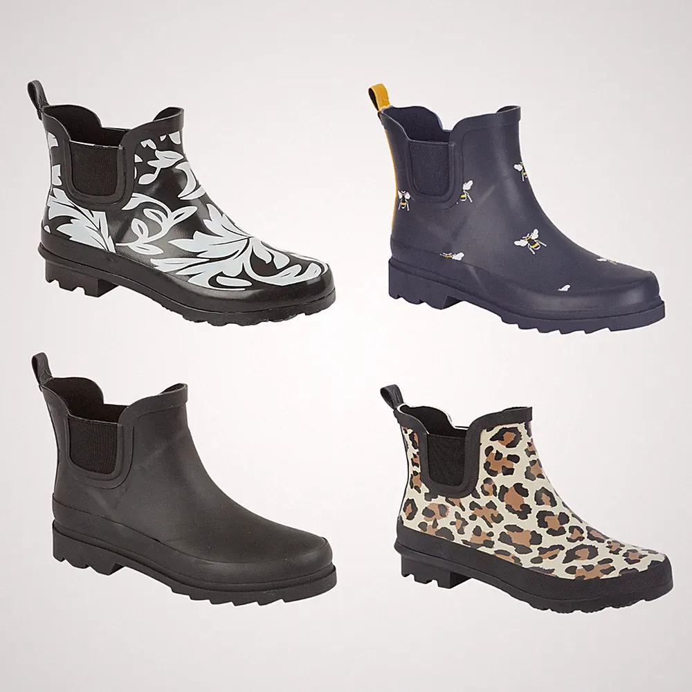 Urban Jacks Damen Wellibobs Damen Gummistiefel Festival Garten wasserdicht Größe