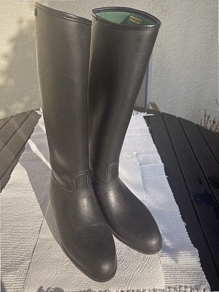 USG Damen Gummireitstiefel Schwarz Gr. 41