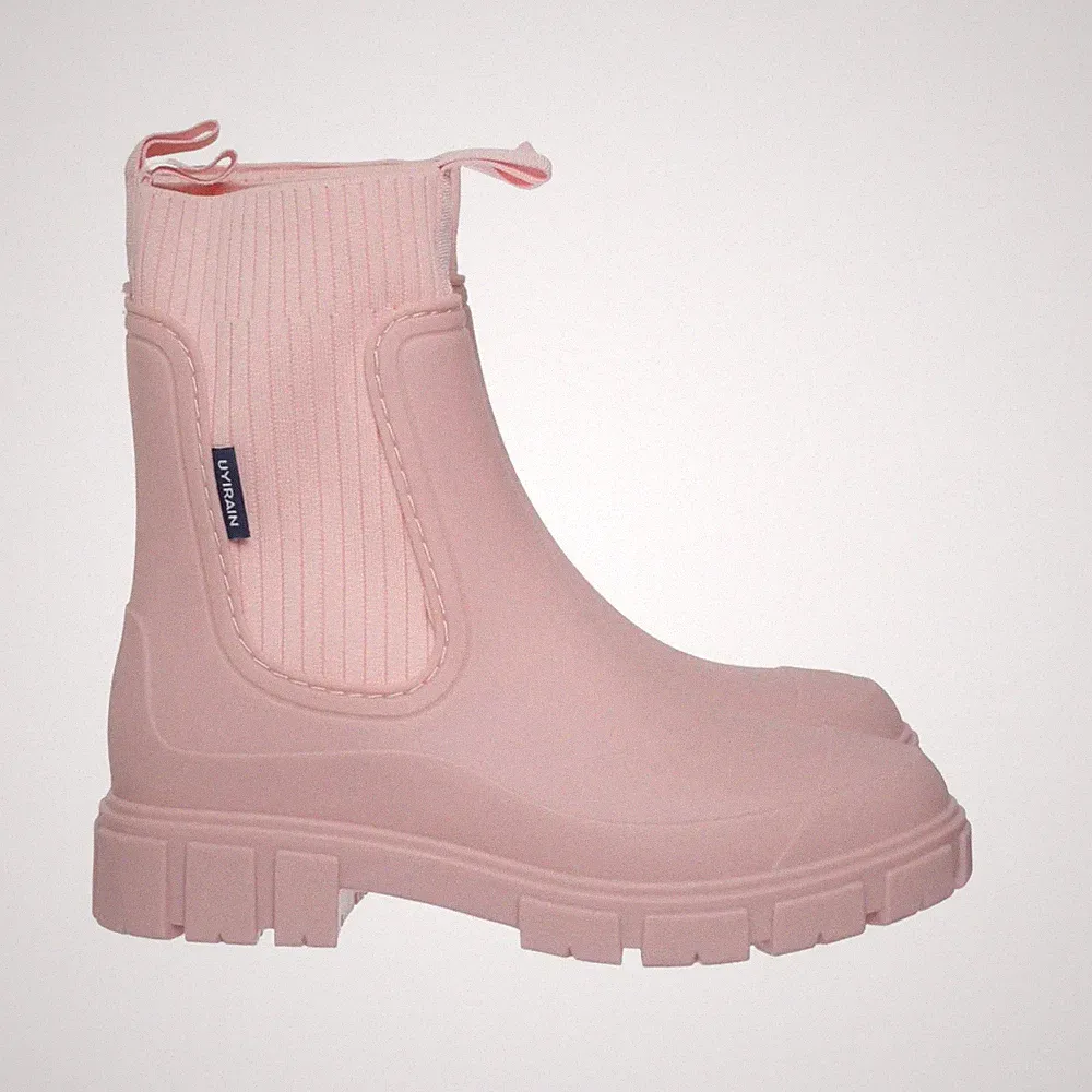 Uyirain, Kurze Gummistiefel, Größe: 41, Pink, Damen #kx6