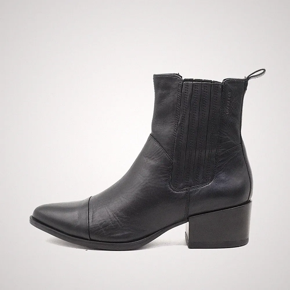 Vagabond Damen Boots Schwarz Leder Knöchelhoch An-/Ausziehen Stiefeletten EU 38