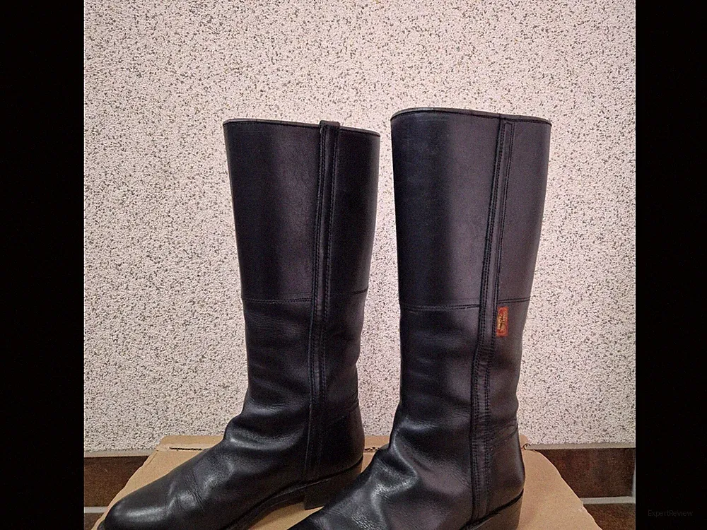 VALVERDE DEL CAMINO Dakota Boots Leder Stiefel Schwarz guter Zustand in Gr. 35