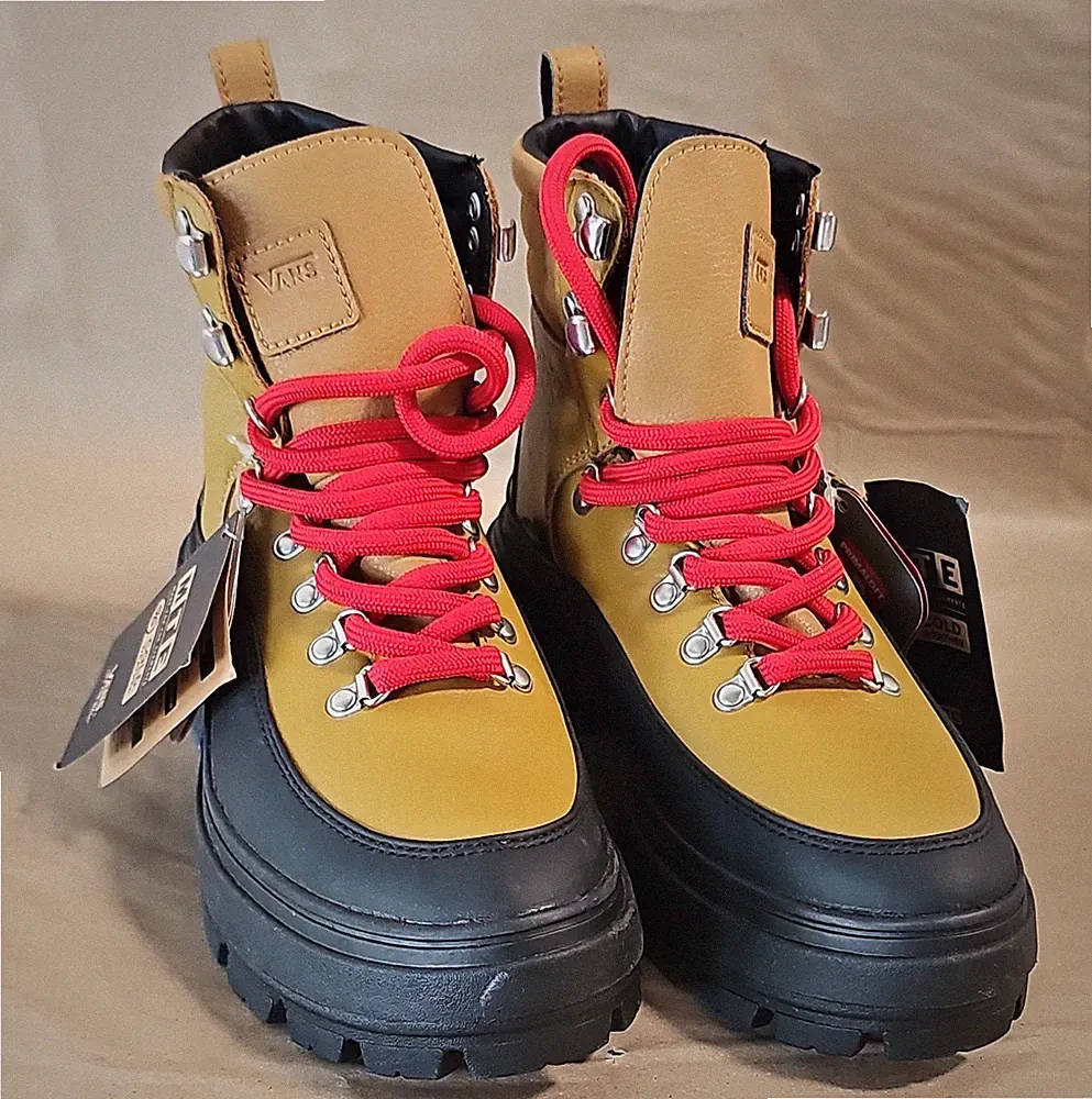 VANS MTE Damen Stiefeletten Winter Leder beige/schwarz/rot EU 36 US 7
