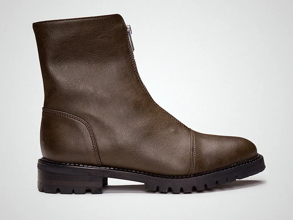 Vegane Boots Knöchel eleganten Stiefeletten mit atmungsaktiv Futter Rutschfest