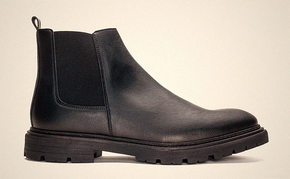 Veganen knöchelhohe Stiefellette, im Chelsea- Stil Boots Wasserfest Elastischer
