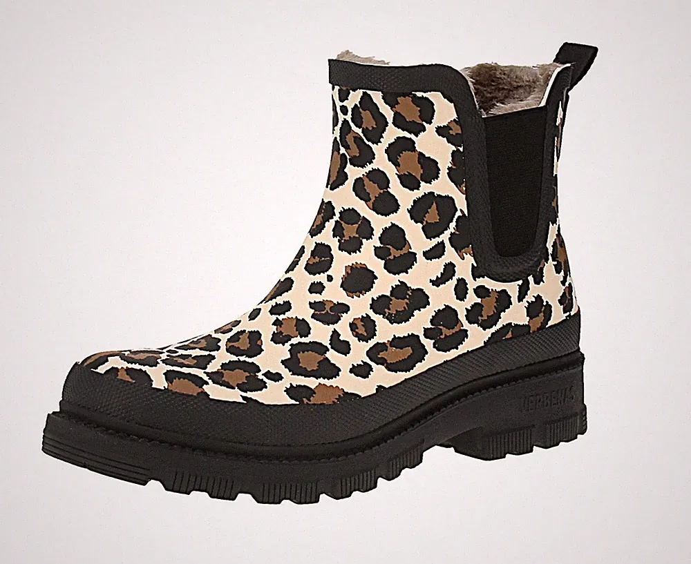 Verbenas 9302180996 Lua Mate Combi Animal - Damen Chelsea Boot - Crudo-Leo-Black