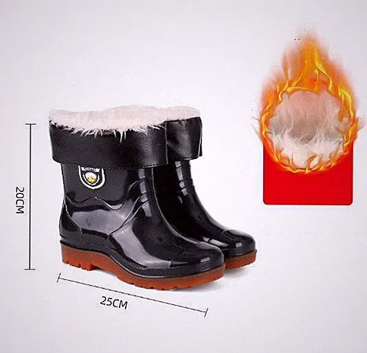 Versatile Knöchel Kurze Herren Regenstiefel Rutschfeste GummiSchuhe Wasserdichte