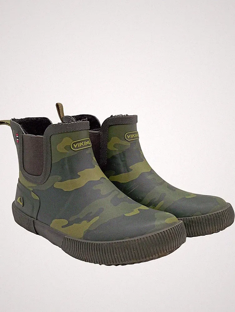 VIKING Gummistiefel Damen Stiefel Gr. DE 37 khaki Casual-Look