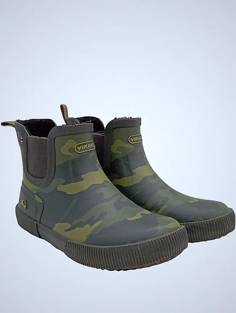 VIKING Gummistiefel Damen Stiefel Gr. DE 37 khaki Casual-Look