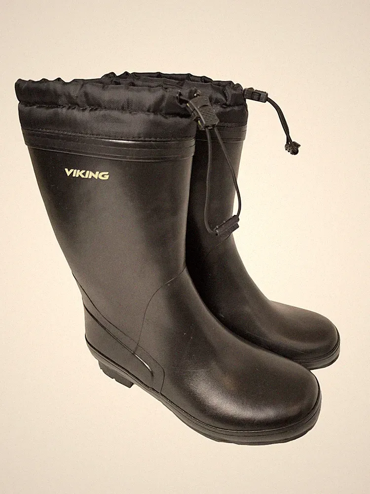 VIKING Gummistiefel Damen Stiefel Gr. DE 38 schwarz Casual-Look