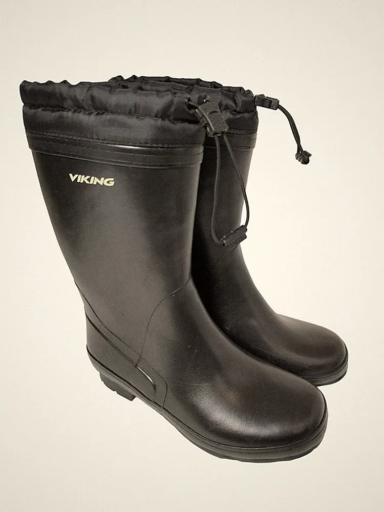 VIKING Gummistiefel Damen Stiefel Gr. DE 38 schwarz Casual-Look