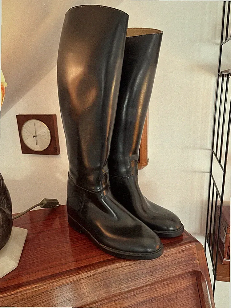 Vintage Aigle Gummistiefel Schwarz Made in France Gr. 39