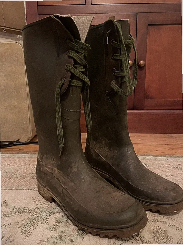Vintage Rontani Made in Italy GUMMI REGENSTIEFEL Gummistiefel GR 7