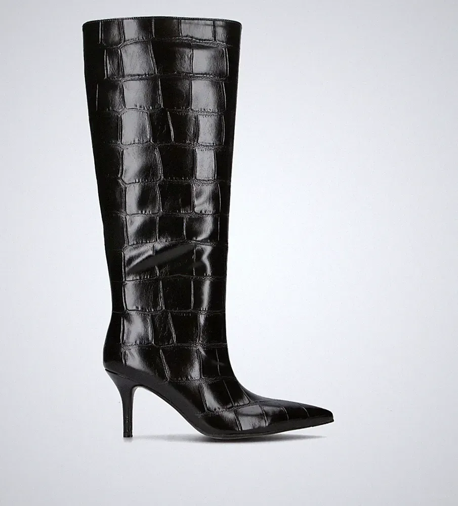 Violablu' Damen Stiefel Schwarz Pu V-MC8271-17-BLA-A151175