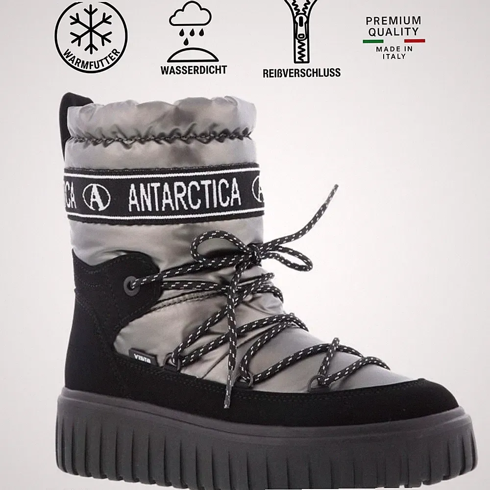 Vista Damen Winterstiefel Winterboots 24-06187 Antarctica wasserdicht TEX silber