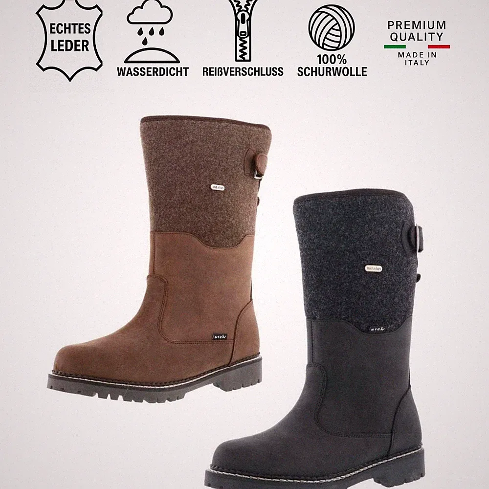 Vista Herren Winterstiefel Jagdstiefel wasserdicht Schurwolle Leder Filz 36-46