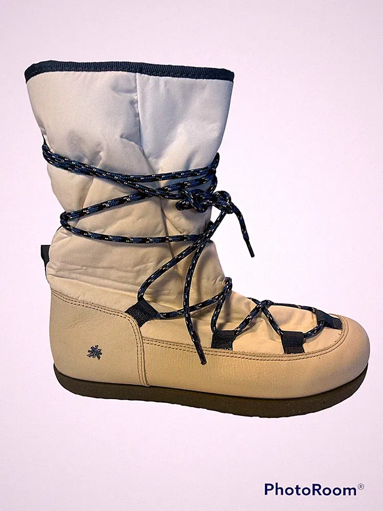 Wadenstiefel MoonbootThe ART COMPANY Neu Weiss sportiv NAPPALEDER und Nylon