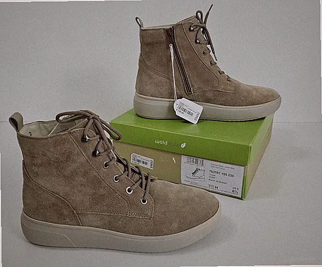 Waldläufer tolle Stiefeletten Stiefel Plateau Gr.40 (UK 6,5; US 9) Echtleder Neu