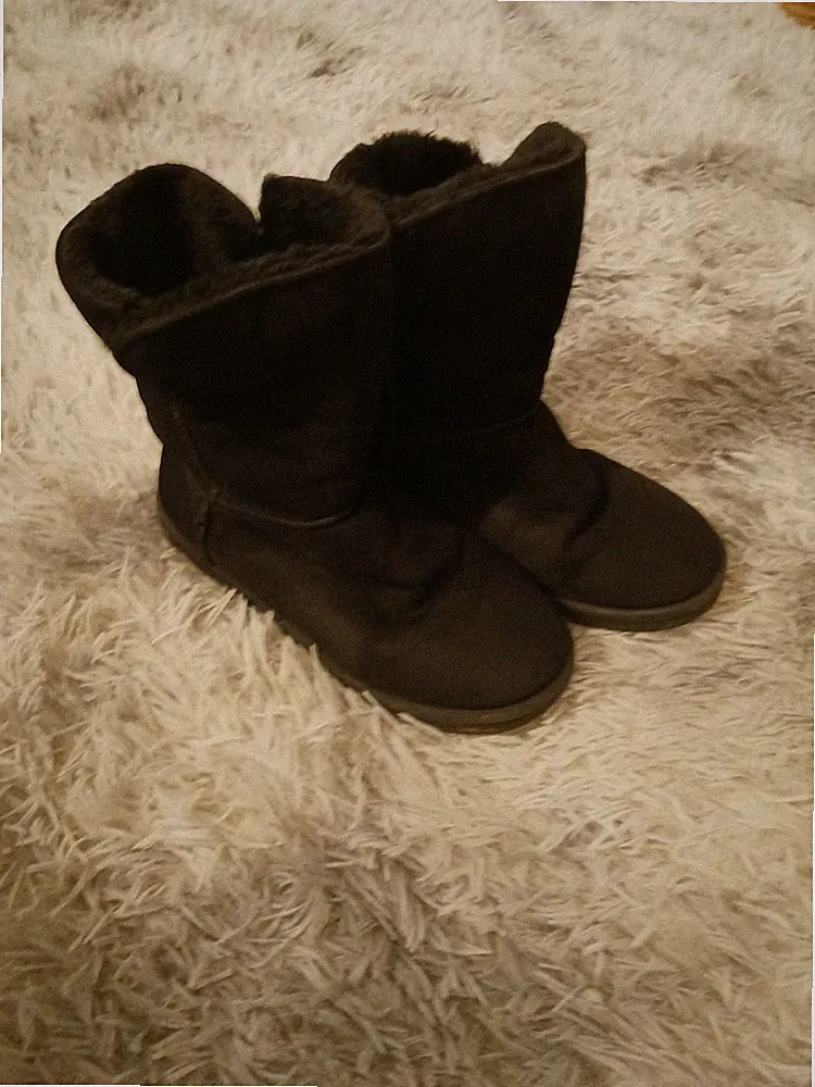 Warme Stiefel Größe 37, schwarz