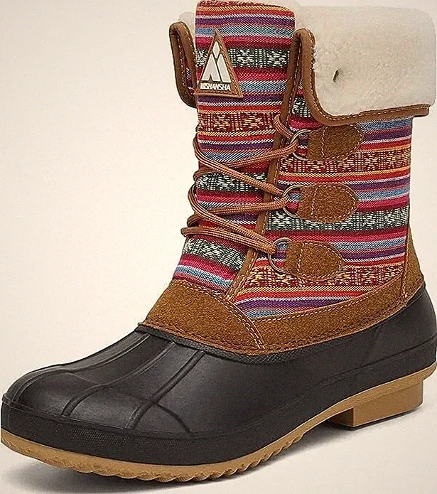 Warme Unisex-Stiefel Schneestiefel Outdoor-Schuhe - Braun - 39
