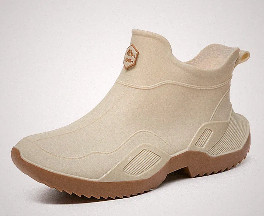 Wasserdicht Garten Regenstiefel Rutschfest Herren Wellington Gummistiefeletten