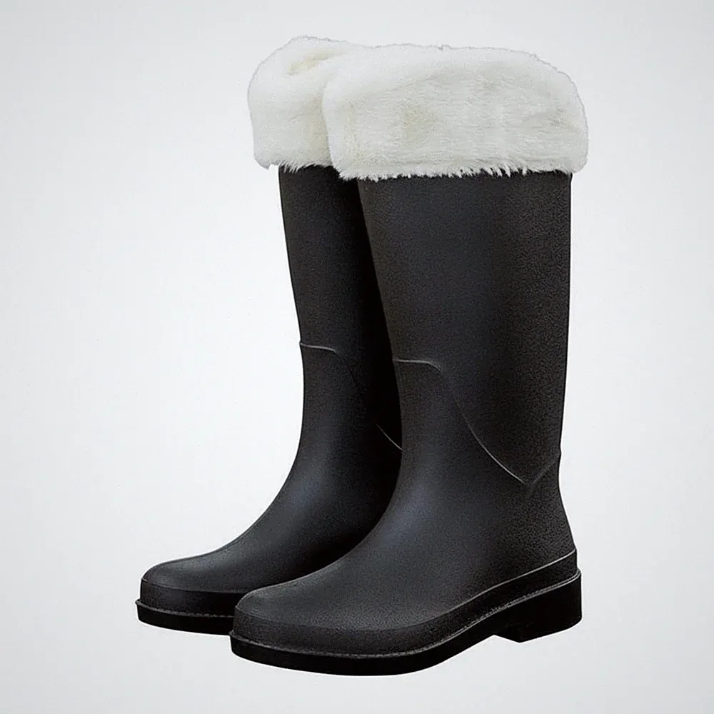 Wasserdichte Gummistiefel Damen Herausnehmbares Futter Trittsicher für Pendeln