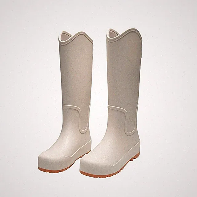 Wasserdichte Gummistiefel mit Profilsohle für Gartenarbeit